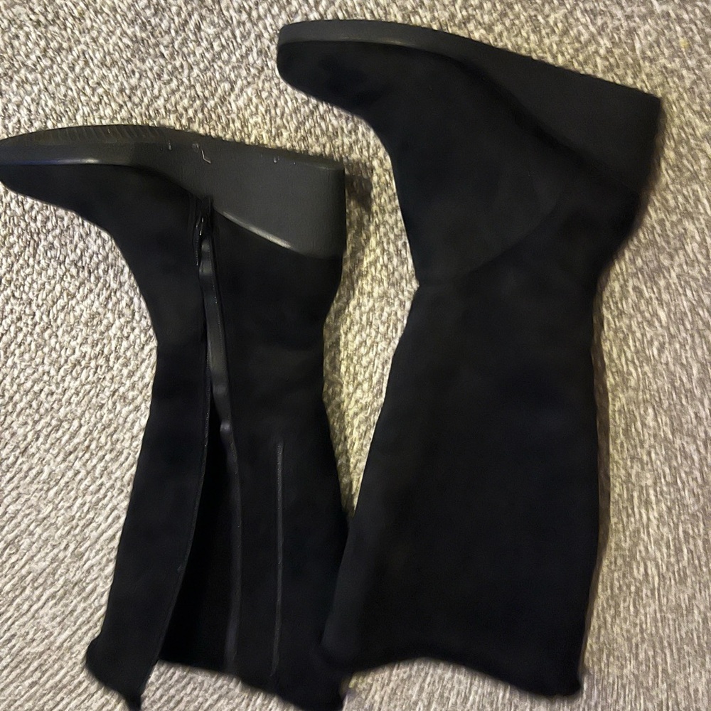 AEROSOLES Black Over the Knee Boots